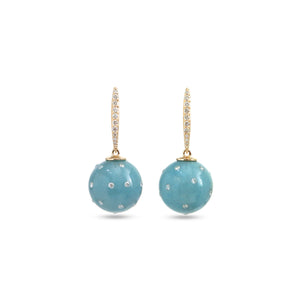 Aqua Orb Earrings