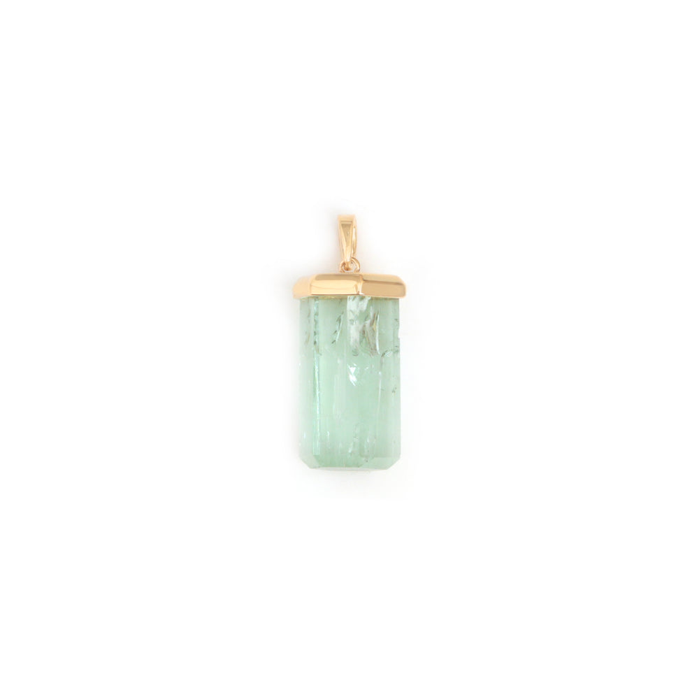 The Neer Green Tourmaline Crystal Pendant