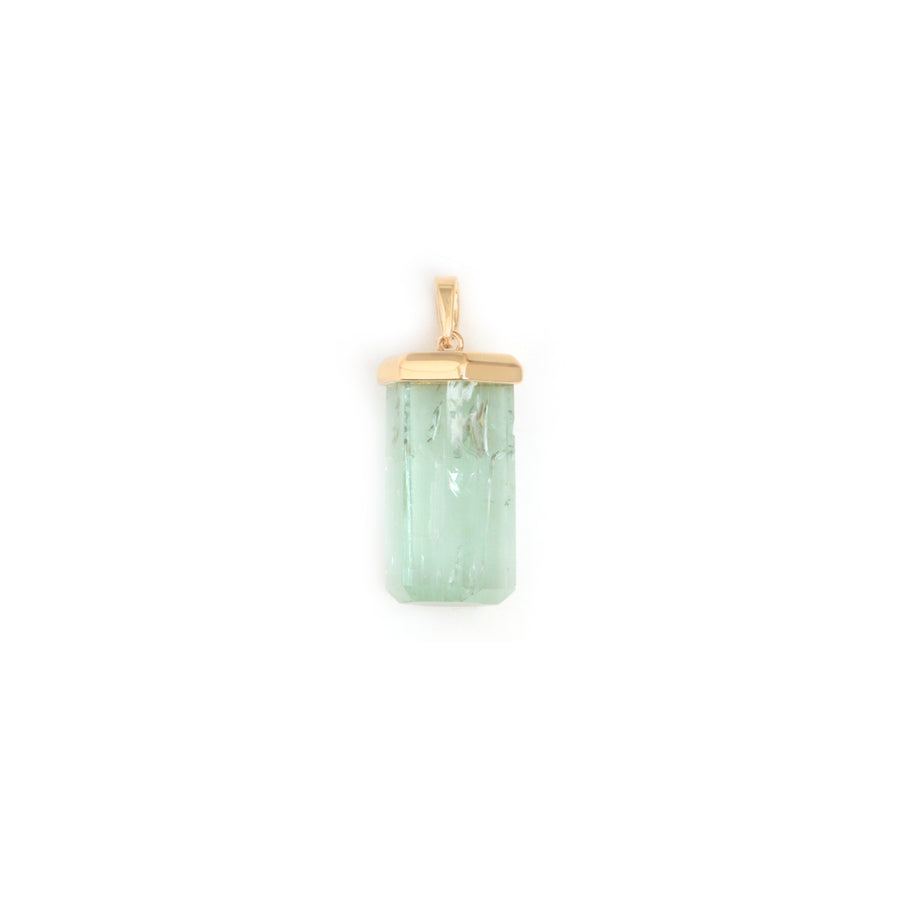 The Neer Green Tourmaline Crystal Pendant