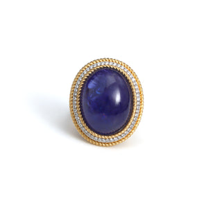 The Megh Tanzanite & Diamond Ring