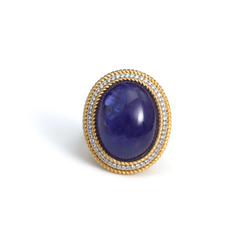 The Megh Tanzanite & Diamond Ring