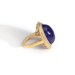 The Megh Tanzanite & Diamond Ring