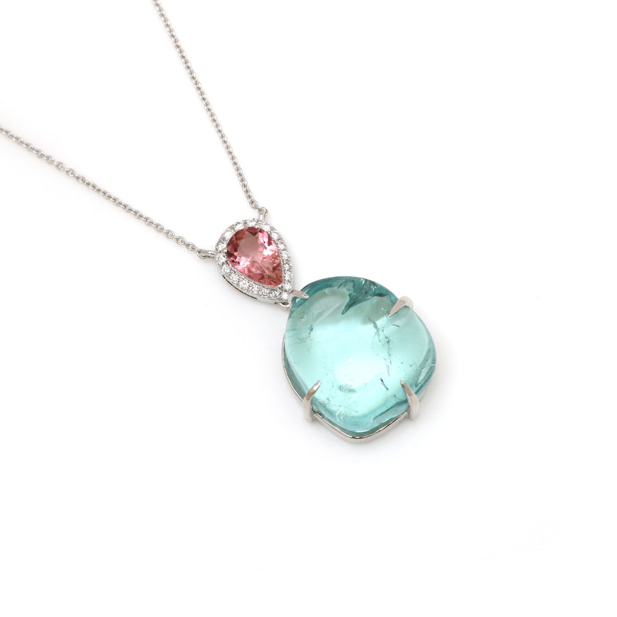 Tidal Aquamarine Pendant