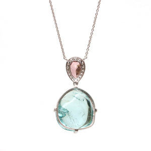 Tidal Aquamarine Pendant