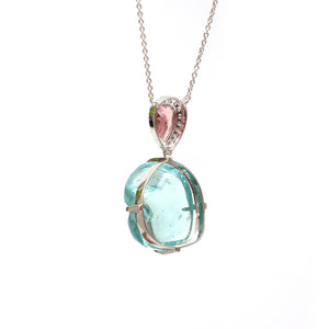 Tidal Aquamarine Pendant