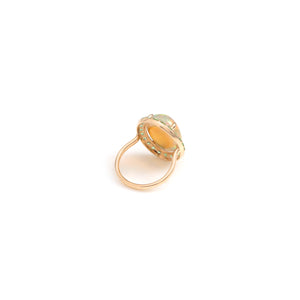 The Dhoop Chhaon Ethiopian Opal & Tsavorite Ring