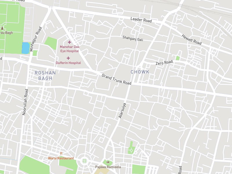 Map showing the Carat and Kin store