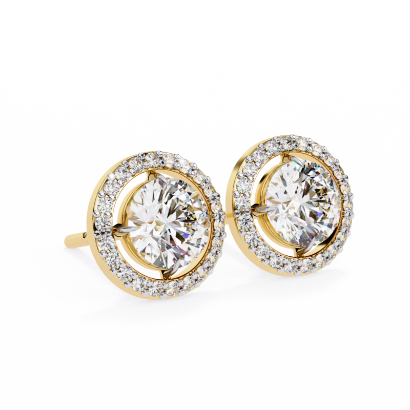 Blissful Radiance Halo Studs