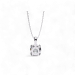 80 Cents Lab Diamond Round Pendant - Image 8