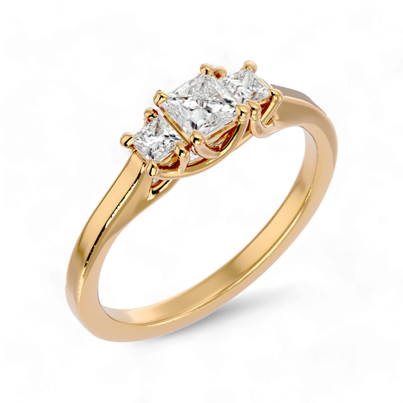 Triangular Splendor Solitaire Ring