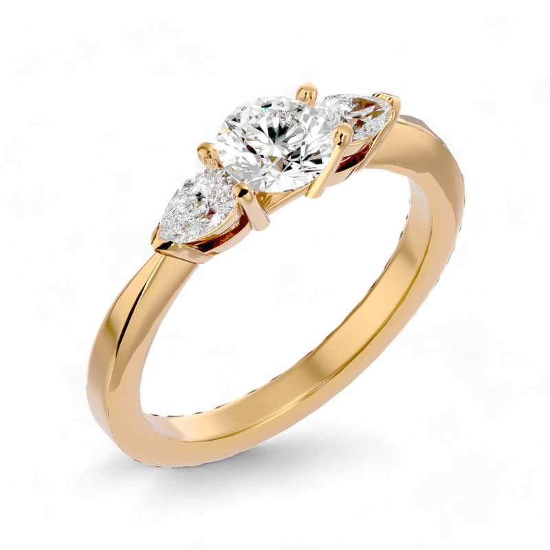 Triad Radiance Solitaire Ring