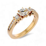 Regal Trilogy Solitaire Ring