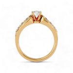 Cascading Harmony Solitaire Ring - Image 3