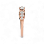 Cascading Harmony Solitaire Ring - Image 14
