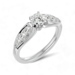 Cascading Harmony Solitaire Ring - Image 7