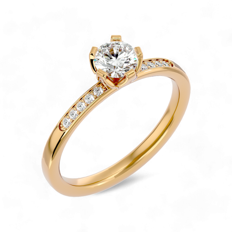 Radiant Sparkle Solitaire Ring
