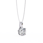 3 Carat Majestic Cushion Pendant - Image 9