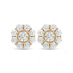 Golden Flower Studs