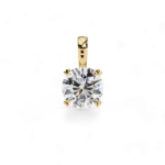 Lab grown diamond pendant 50 cents