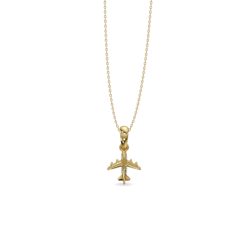 Flight charm in gold